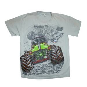 Vintage Monster Jam Grave Digger T-Shirt – Size M – Distressed Graphic Tee